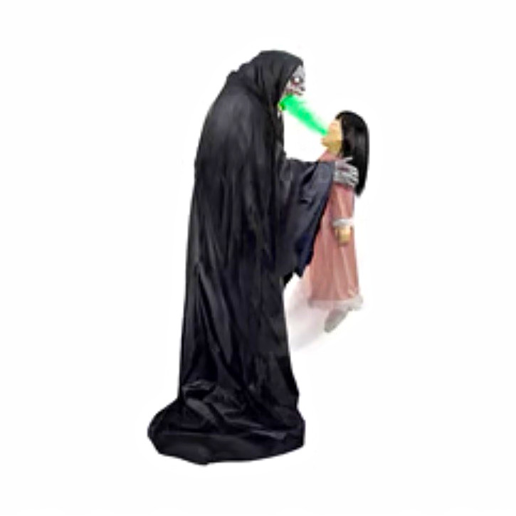 Tekky Soul Sucker Demon Reaper Talking Halloween Animatronic Prop Plug-In/Batt