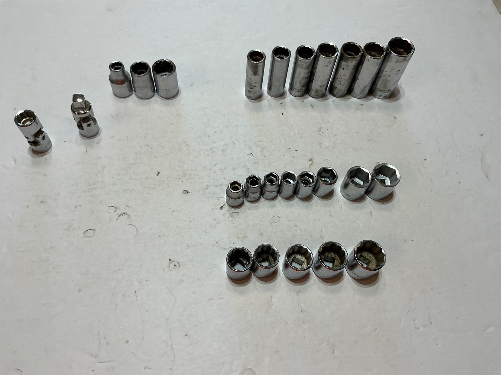 Thorsen sockets 25 pc asst metric & SAE shallow & deep, 3/8” & 1/2” dr USA $25 Thorsen sockets 25 pc asst metric & SAE shallow & deep, 3/8” & 1/2” dr USA $25