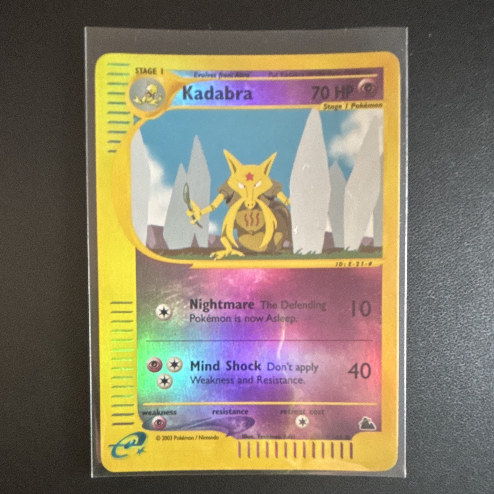 Pokemon TCG Rare Reverse Holo Kadabra 2003 69/144 Stage 1 Card Pokemon TCG Rare Reverse Holo Kadabra 2003 69/144 Stage 1 Card