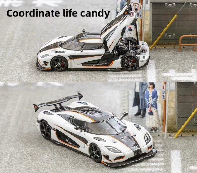 Focal Horizon 1/64 Agera RS Glacier White Diecast Model Car Focal Horizon 1/64 Agera RS Glacier White Diecast Model Car