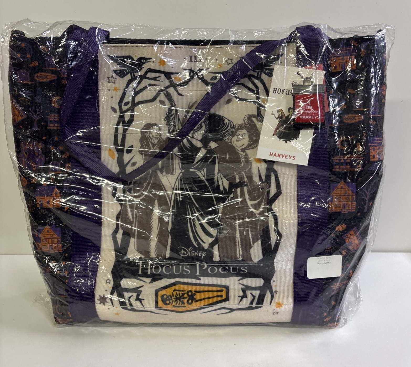 New Sealed Disney Parks Harveys Hocus Pocus Sanderson Sisters Tote Bag
