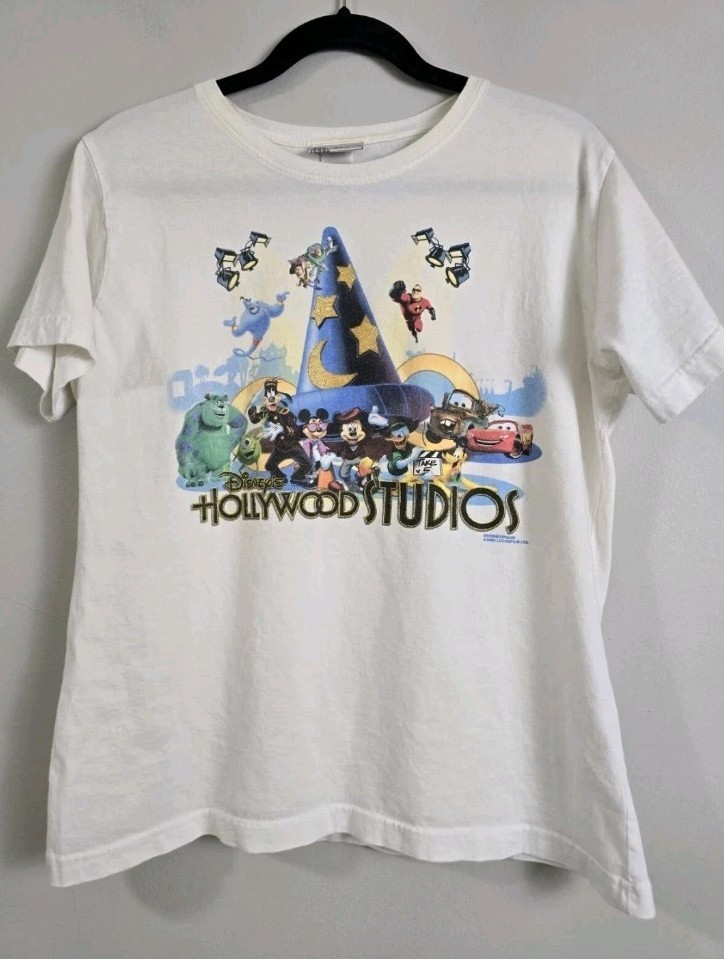 Vtg Walt Disney World Hollywood Studios Sorcerer\'s Hat Toy Story Pixar Tee Y2K