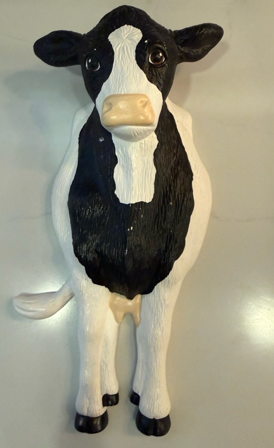 Vintage 1987 Signed Holstein Cow Wall 9” Black White Farmhouse Decor Vintage 1987 Signed Holstein Cow Wall 9” Black White Farmhouse Decor