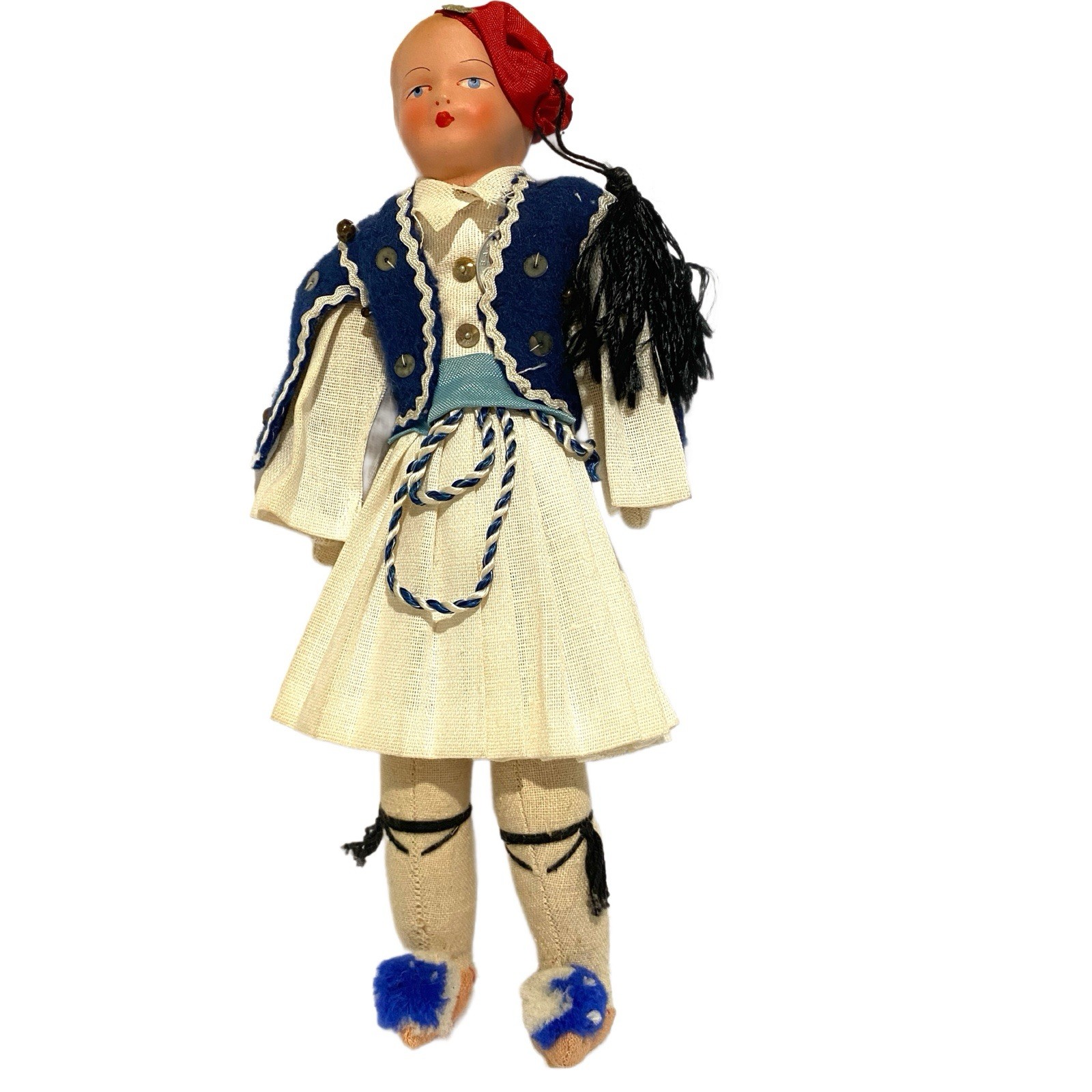 Vintage Greek Soldier Doll Royal Guard Uniform Collectible Vintage Greek Soldier Doll Royal Guard Uniform Collectible