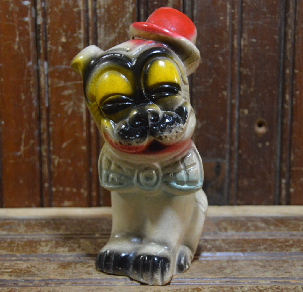 BONZO THE DOG CHALKWARE VINTAGE 1930s CARNIVAL PRIZE FIGURE 7