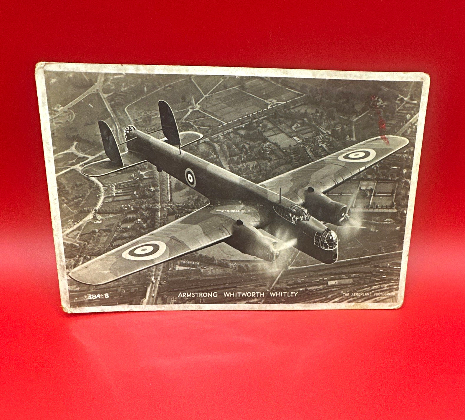 Vtg WW2 Unposted RPPC Armstrong Whitworth Whitley Aircraft, Divided Back