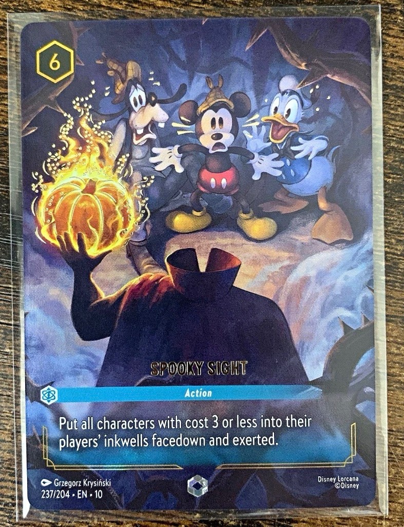 Lorcana Spooky Sight (Enchanted) Holofoil Whispers in the Well (10)