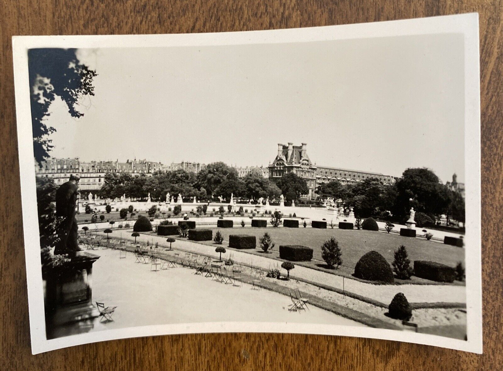 1940s Tuileries Garden Paris France Landmark Public Park Travel Real Photo P4p25