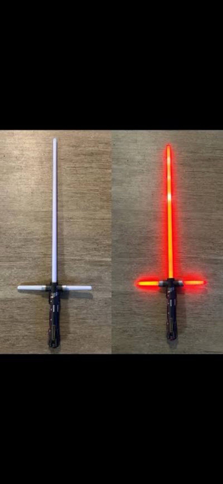 Upgraded Kylo Ren Lightsaber - Black Series + Powell’s Power-Ups Custom
