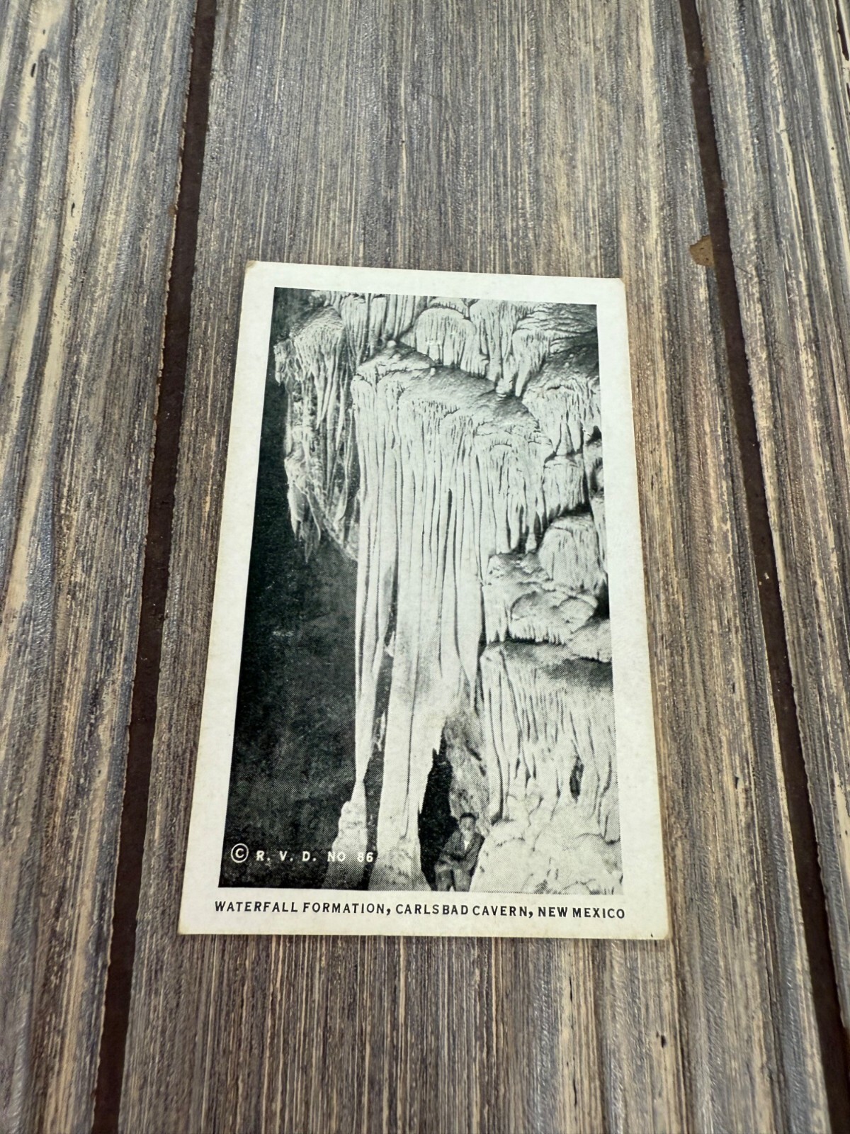 Vintage Postcard Waterfall Formation Carlsbad Cavern New Mexico GRV No 10 Monoch