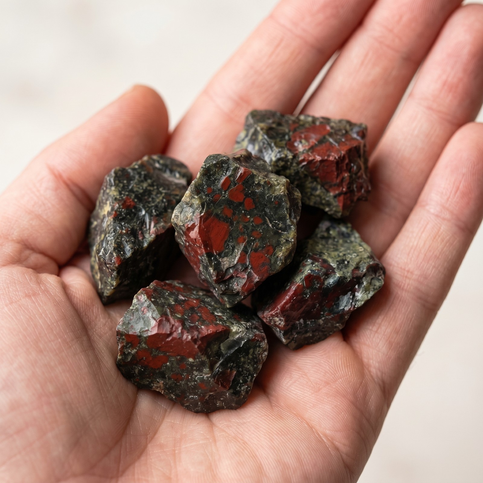 2PC Raw Natural Dragon Bloodstone Rough Stone Healing Crystal Specimen Decor 2PC Raw Natural Dragon Bloodstone Rough Stone Healing Crystal Specimen Decor
