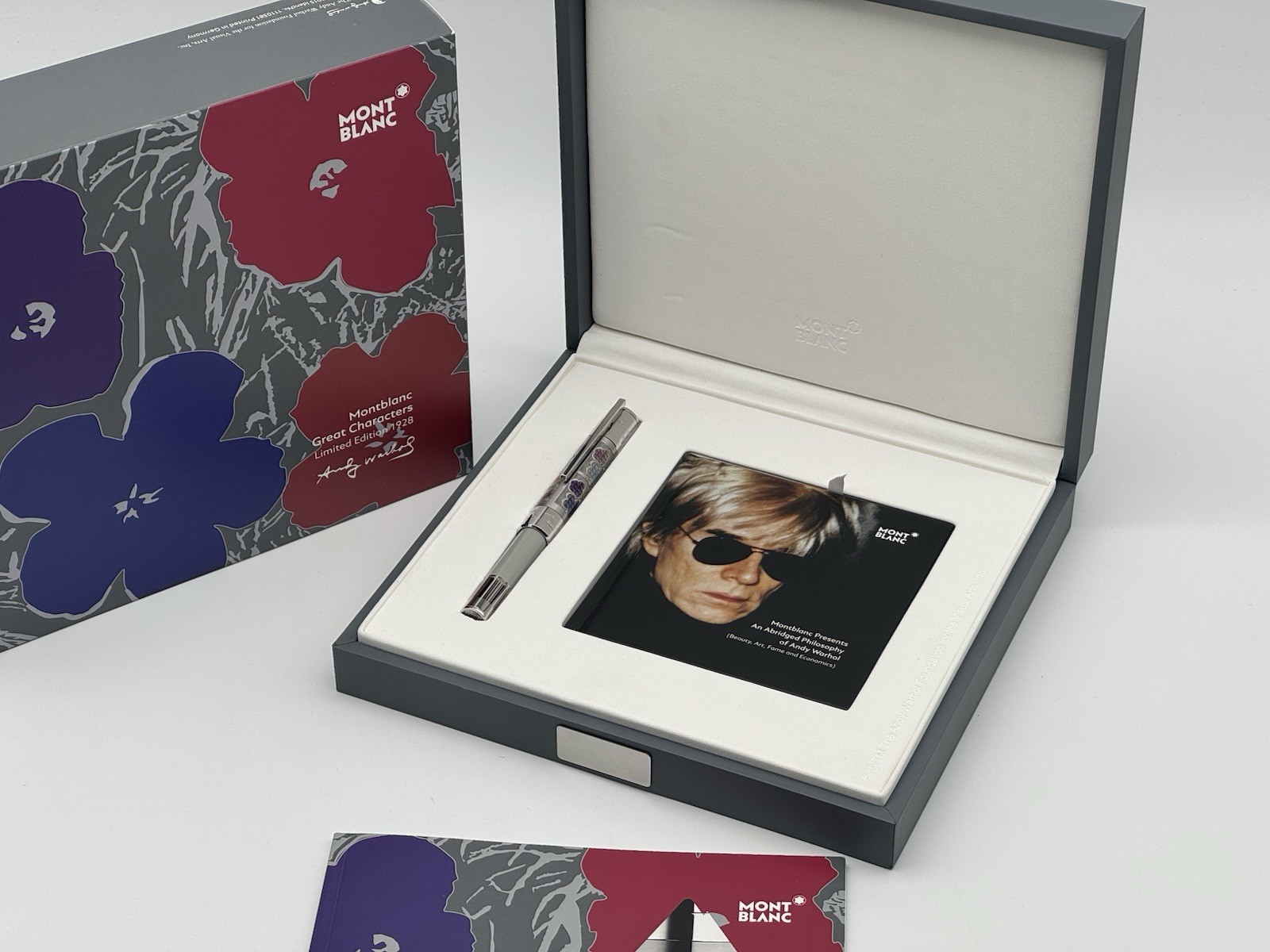 MONTBLANC LIMITED EDITION ANDY WARHOL 1928 ROLLERBALL PEN NEW 100% GENUINE RARE MONTBLANC LIMITED EDITION ANDY WARHOL 1928 ROLLERBALL PEN NEW 100% GENUINE RARE