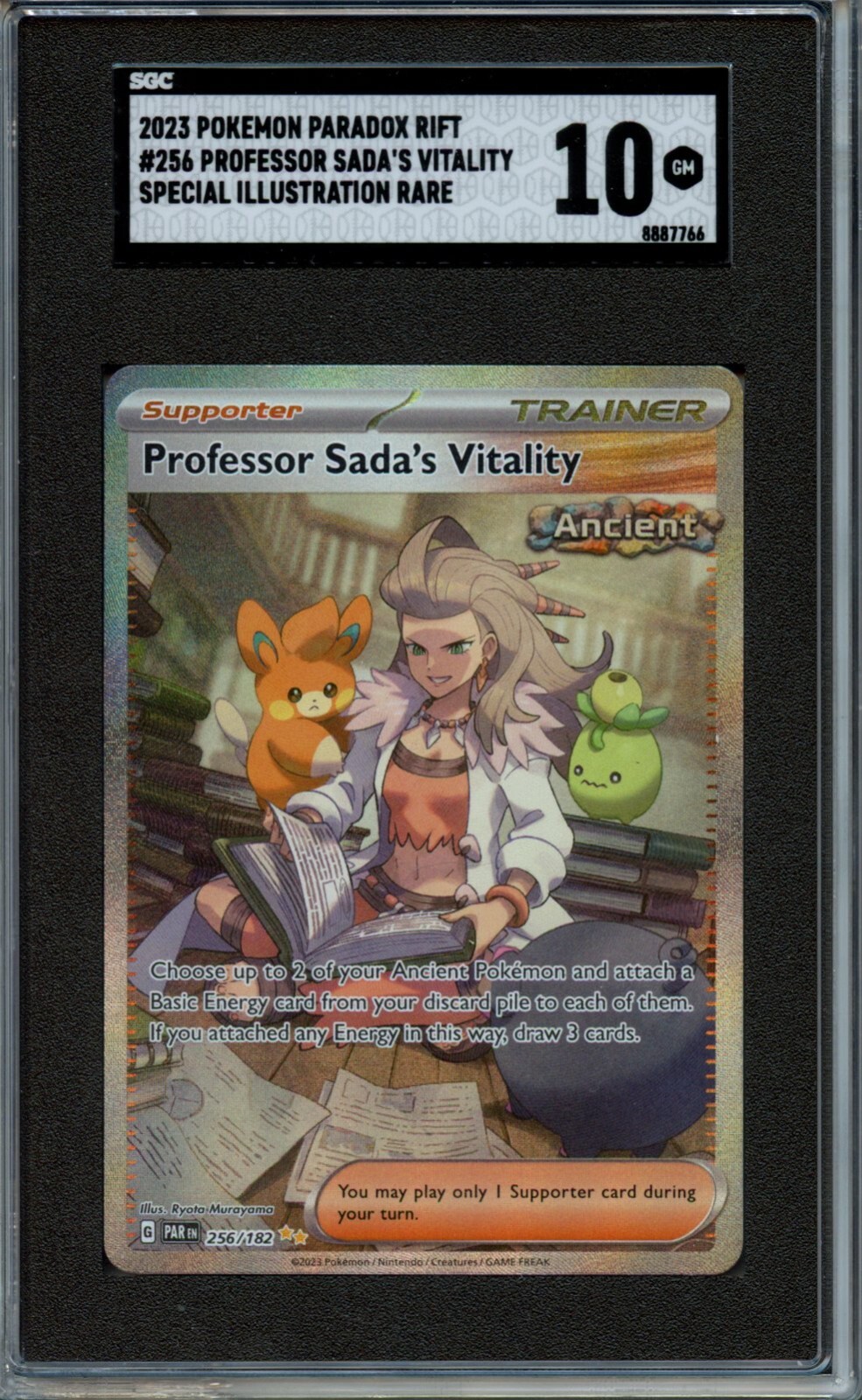 2023 Pokemon Professor Sada’s Vitality Special Illustration Rare SGC 10