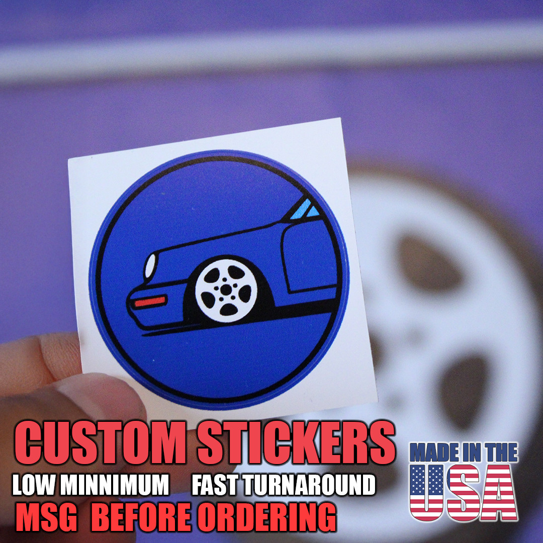 Custom Vinyl Stickers Labels Decals Weatherproof Laminated Low Minimums