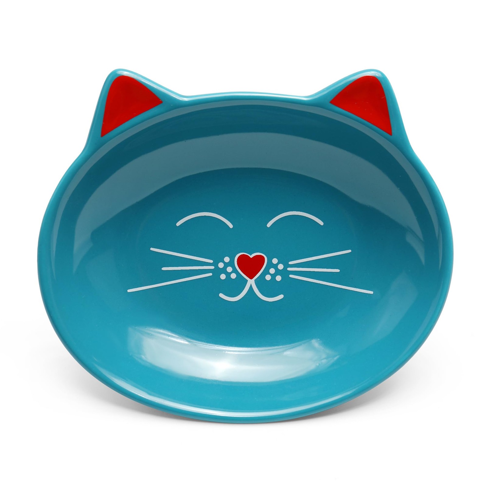 Park Life Designs Oscar Cat Dish Feeding Bowl Polypropylene Blue 4 inch Standard Park Life Designs Oscar Cat Dish Feeding Bowl Polypropylene Blue 4 inch Standard