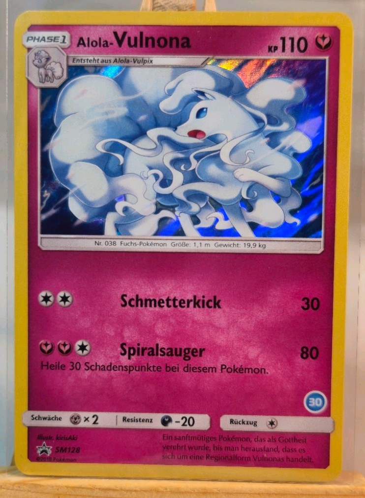 Pokemon Alola - Vulnona Sm128 Holo Black Star Promo N/M POKEMON GERMAN VINTAGE Pokemon Alola - Vulnona Sm128 Holo Black Star Promo N/M POKEMON GERMAN VINTAGE