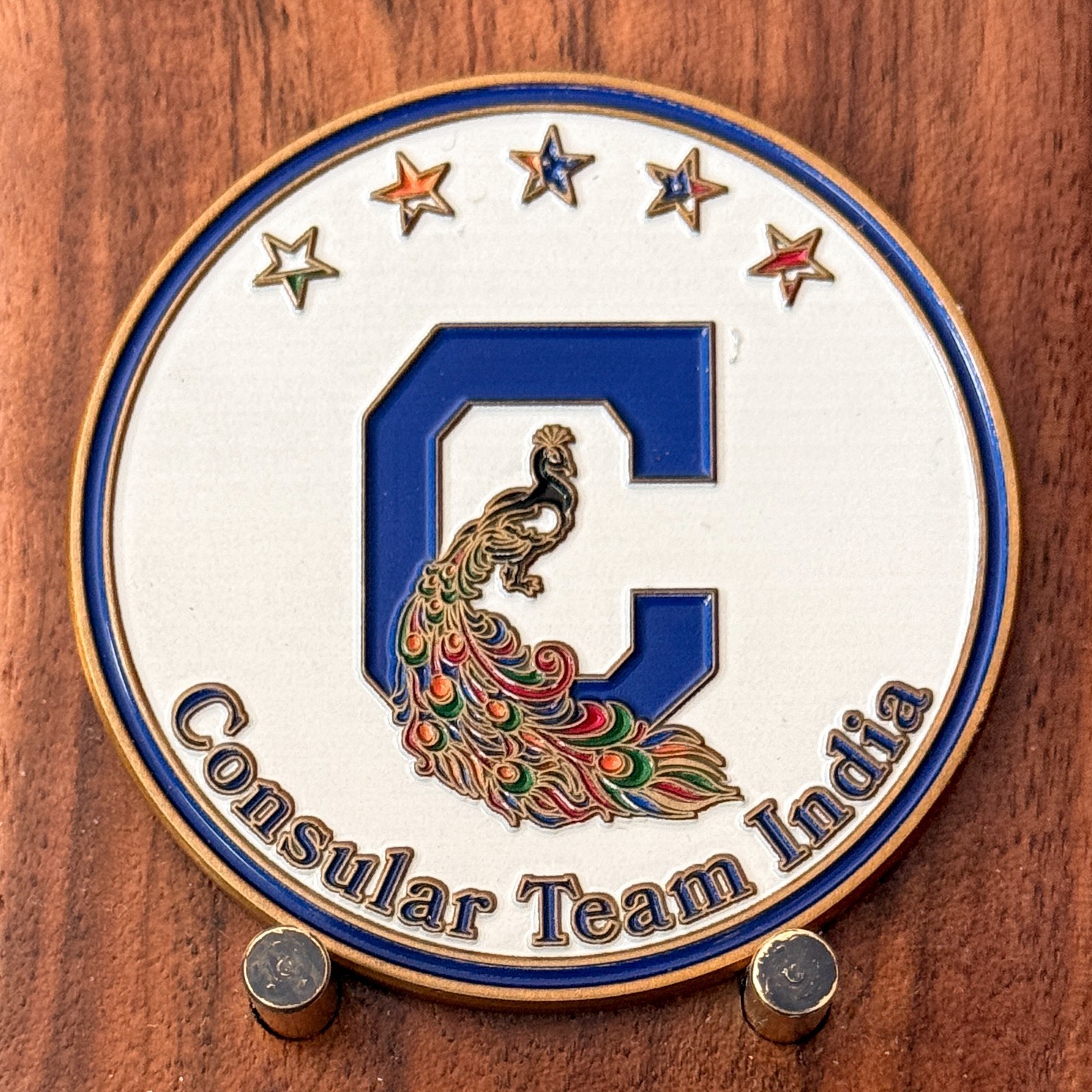 US Embassy New Delhi India Consular Team Challenge Coin  W#24