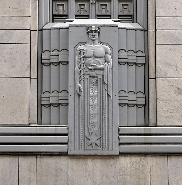 Pittsburgh Pennsylvania 1931 Henry Hering Federal Reserve Bank Relief Art