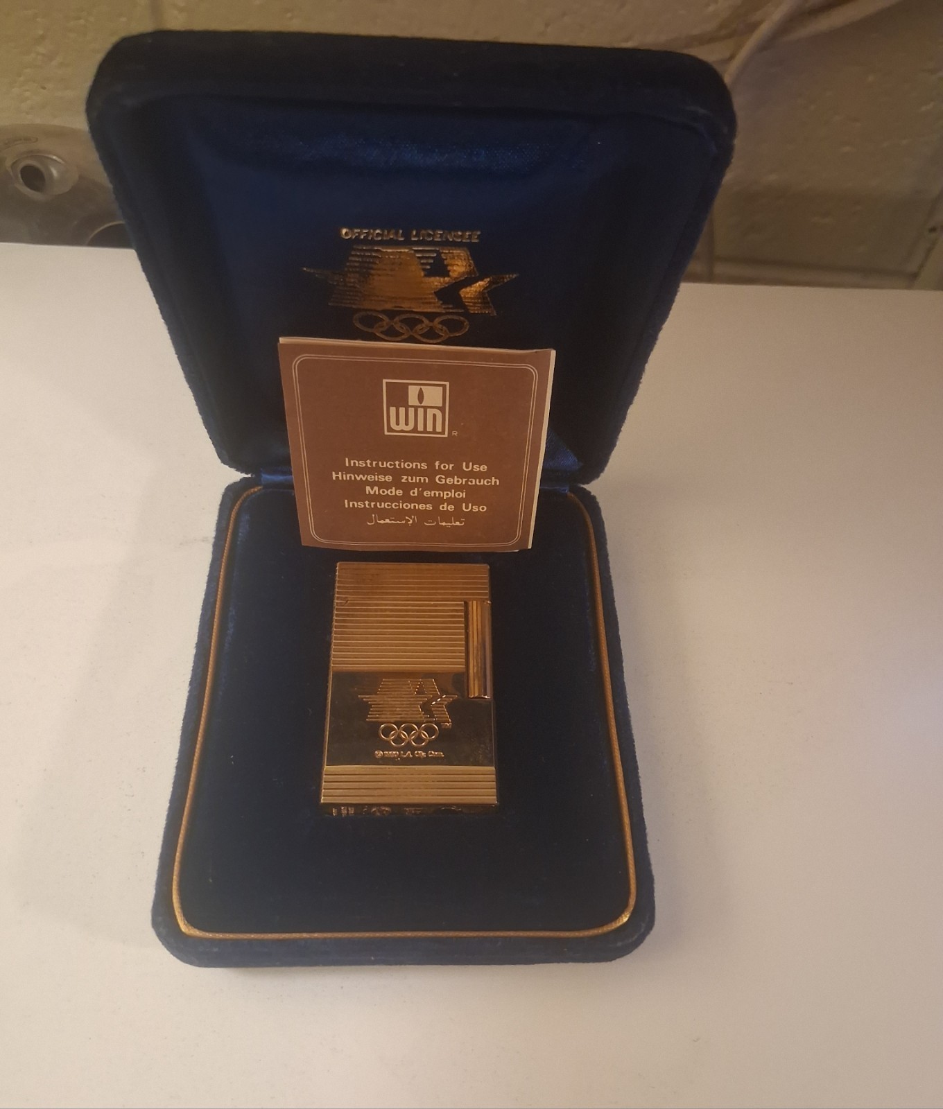 Vintage Win 3200 Lighter / NIB /1984 LA Olympic Games / Serviced.