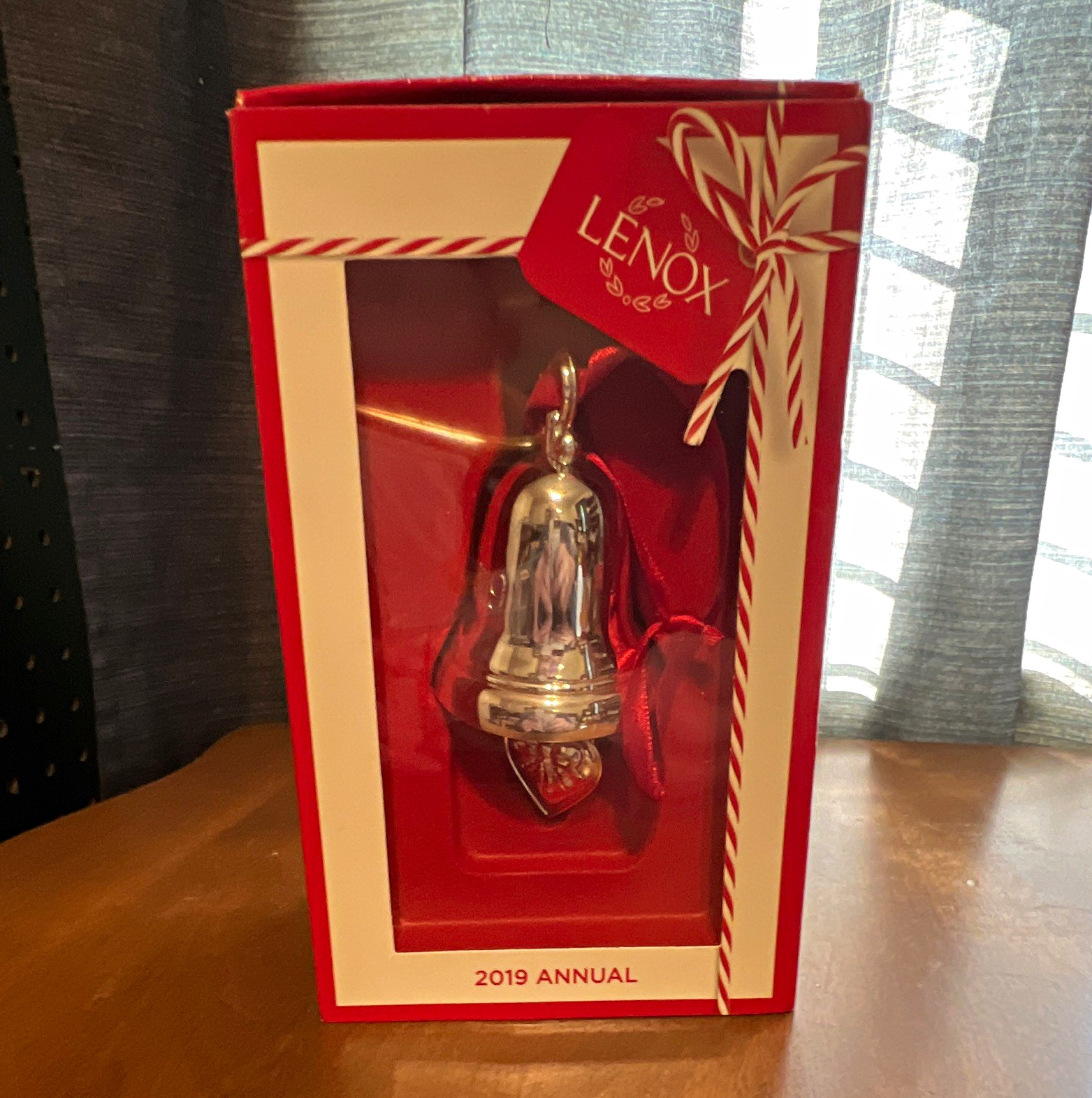 Lenox 2019 Annual Silver Bell Ornament 4in Metallic Finish Boxed