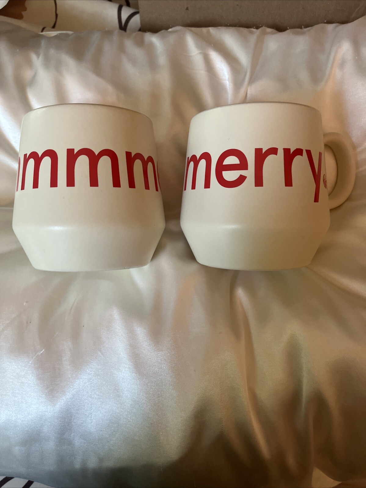 Chick-fil-A Coffee 2023 Christmas Mugs Large mmmmerry Stoneware Cup Lot 2 EUC Chick-fil-A Coffee 2023 Christmas Mugs Large mmmmerry Stoneware Cup Lot 2 EUC