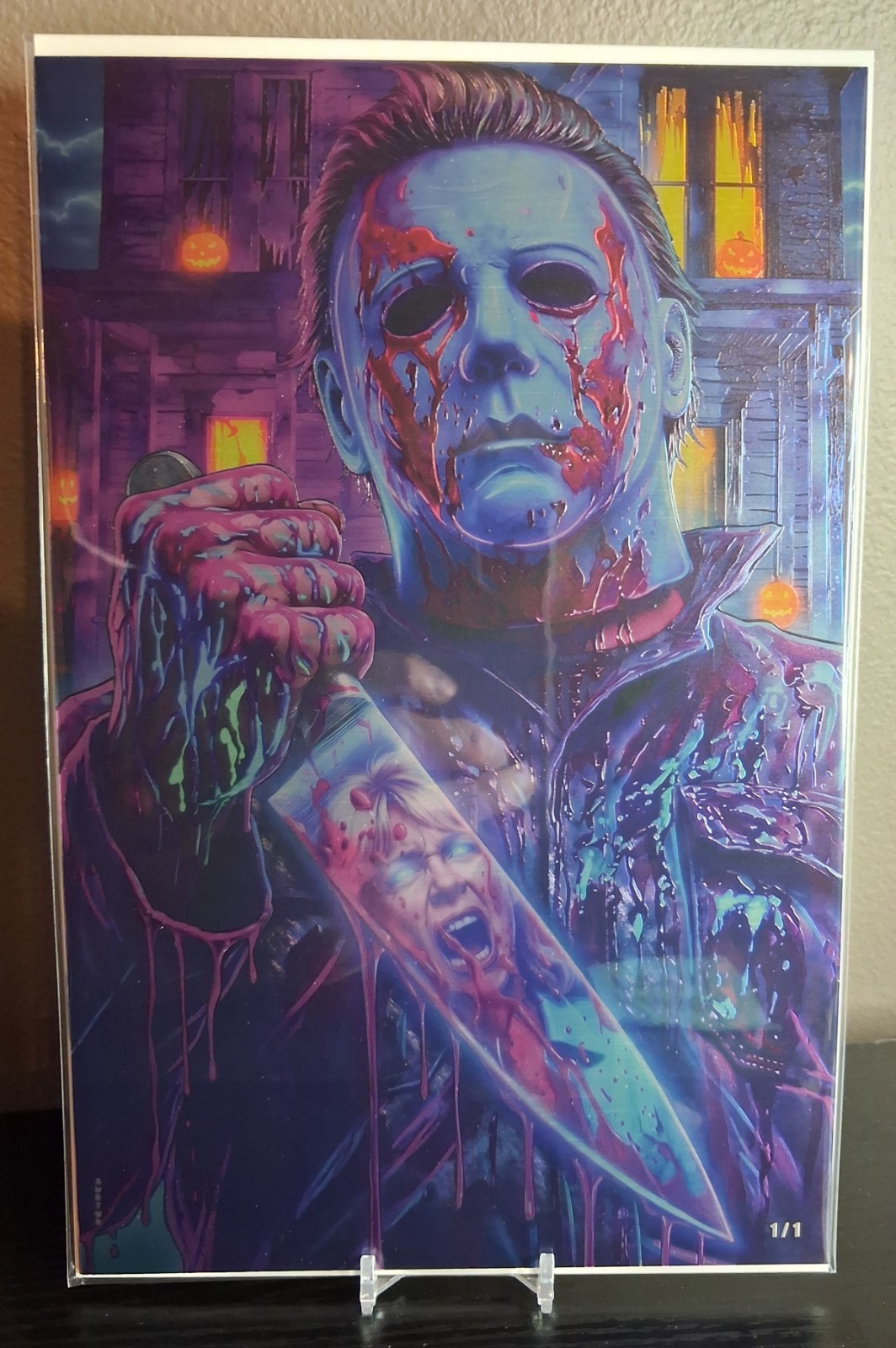 Surturs Horror Book NEON Michael Exclusive Virgin Raised Metal 1/1 