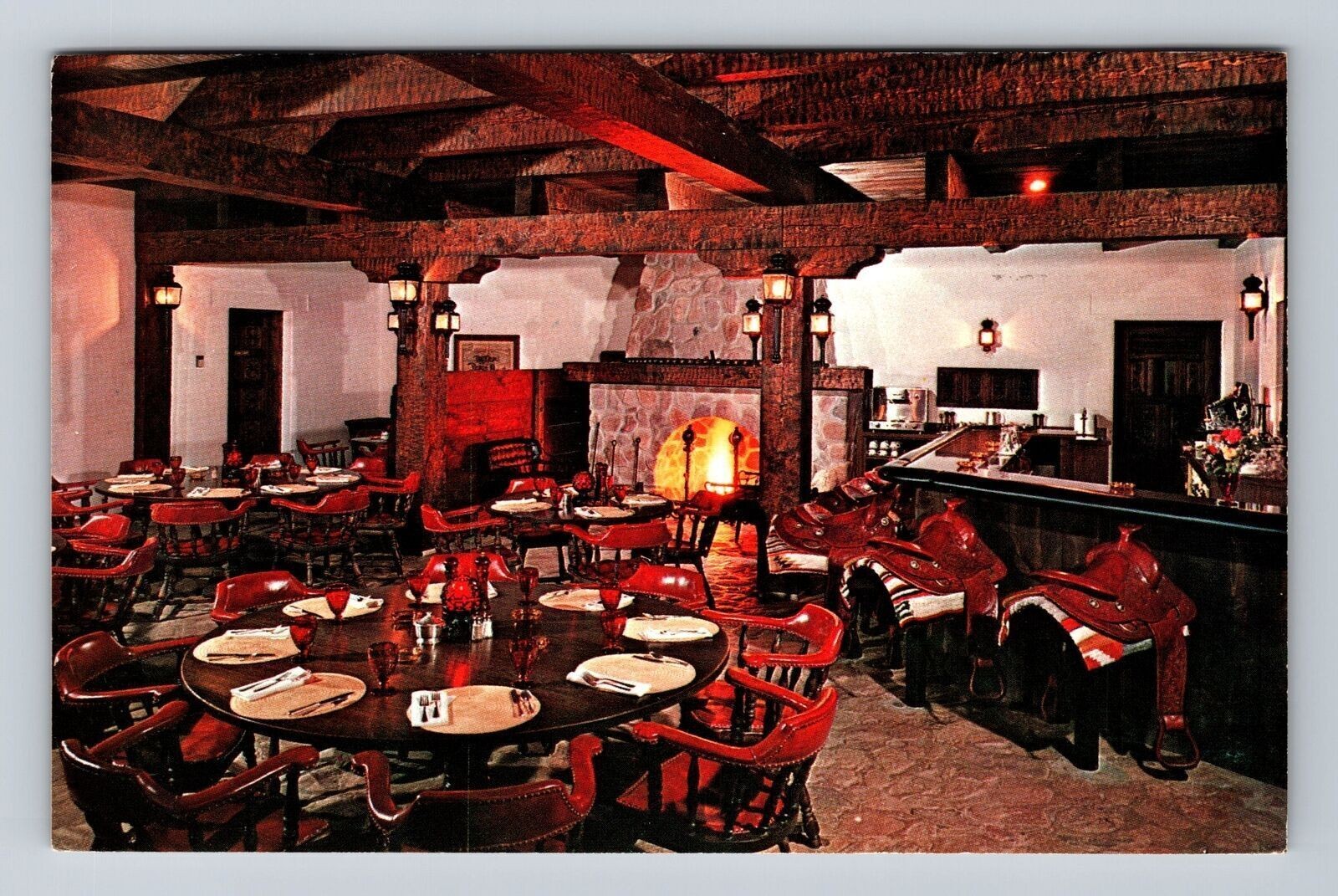 Tubac AZ-Arizona, The Stables Restaurant, Antique, Vintage c1982 Postcard