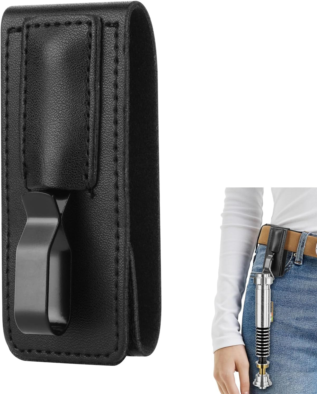 Lightsaber Hilt Belt Clip - Durable Waist Holster Attachment