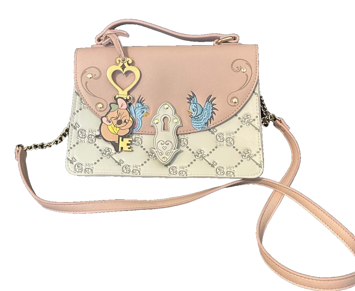 Disney Danielle Nicole Cinderella Monogram Gus Gus Crossbody purse RARE