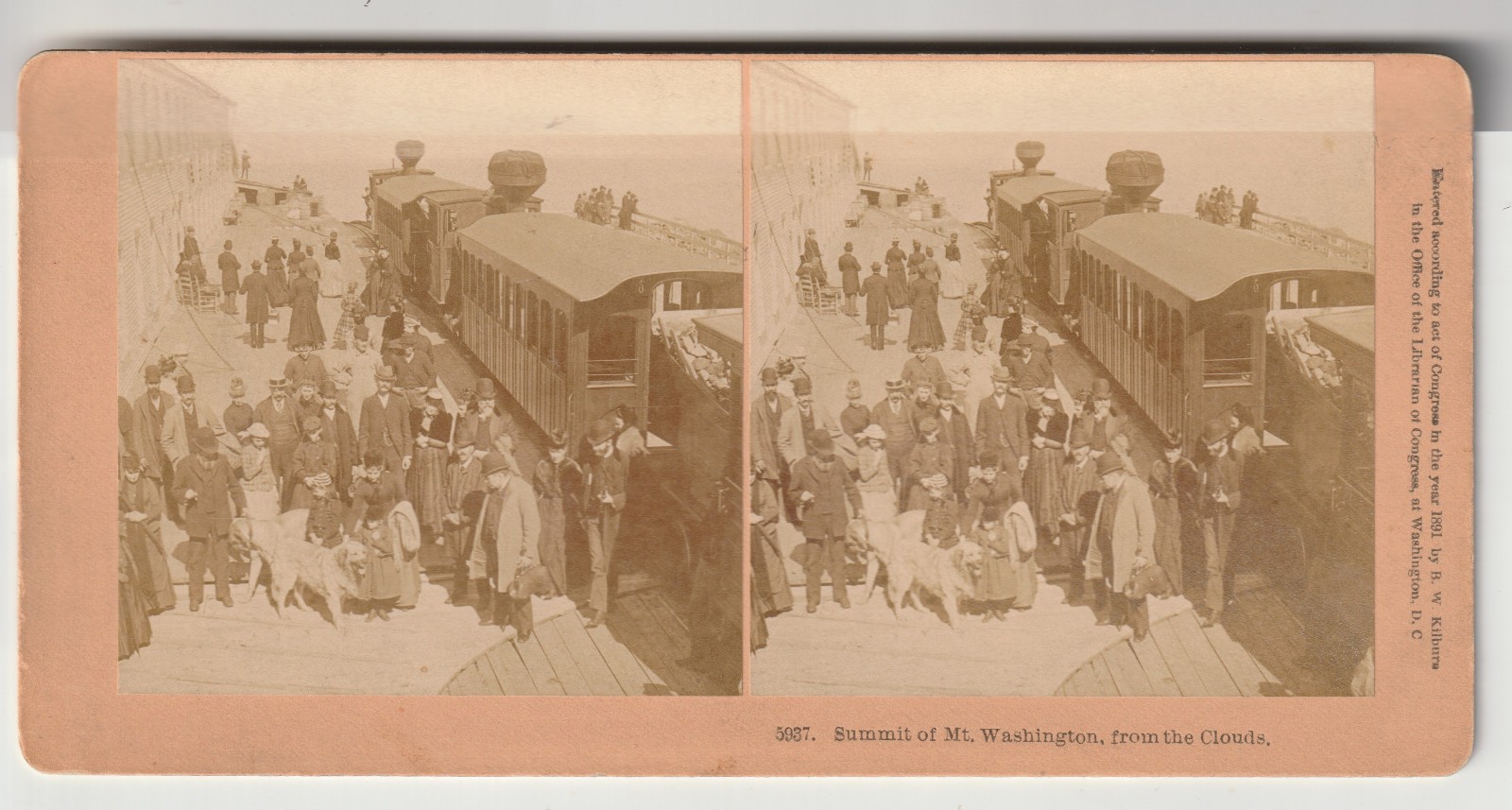 MOUNTAIN DOG MEDFORD GREETING COG RAILWAY TRAINS - MT WASHINGTON WHITE MOUNTAINS