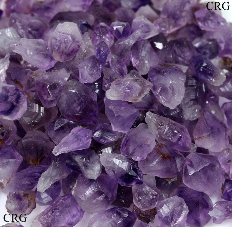 Natural Purple Amethyst Crystal- Raw Amethyst Birthstone Healing crystals