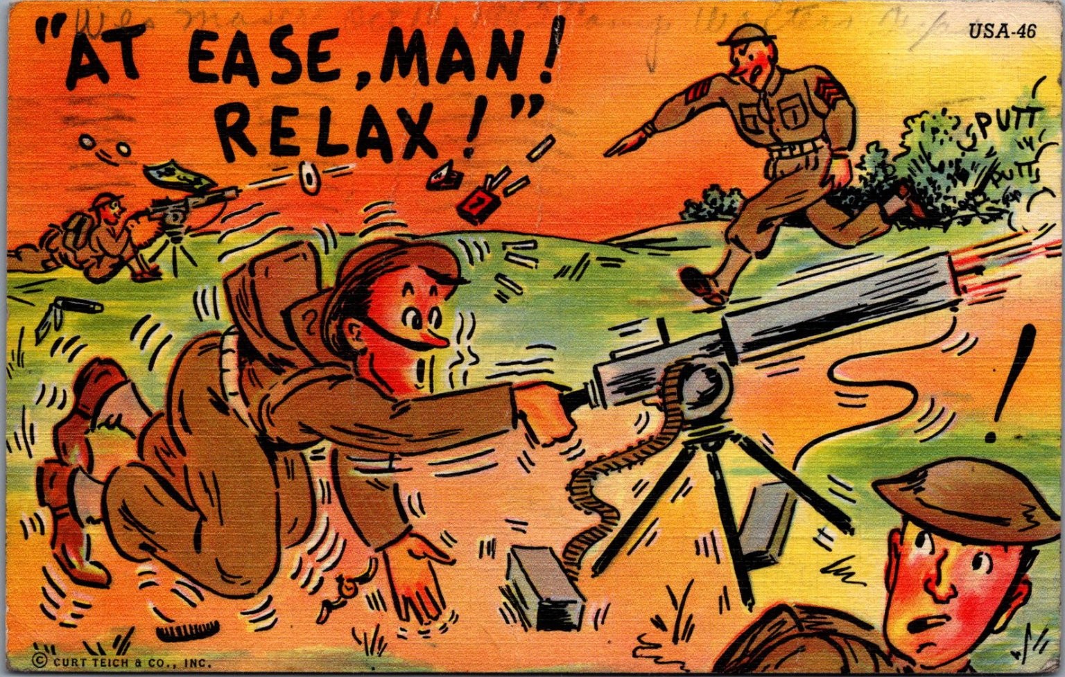 WW2 Era Military Humor Postcard \ WW2 Era Military Humor Postcard \