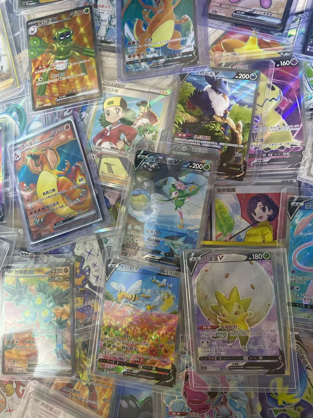 Pokemon 100 Card chinese Bulk Pack Set SR Cards -All Holo - Rare -Random 100pics