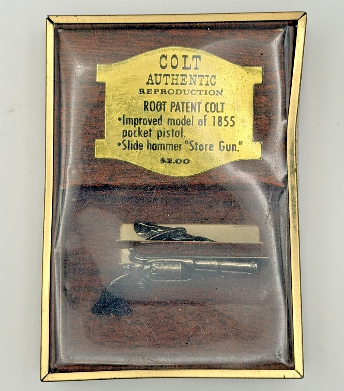1855 Vintage Colt Authentic Reproduction Root Patent Colt Pocket Pistol Display