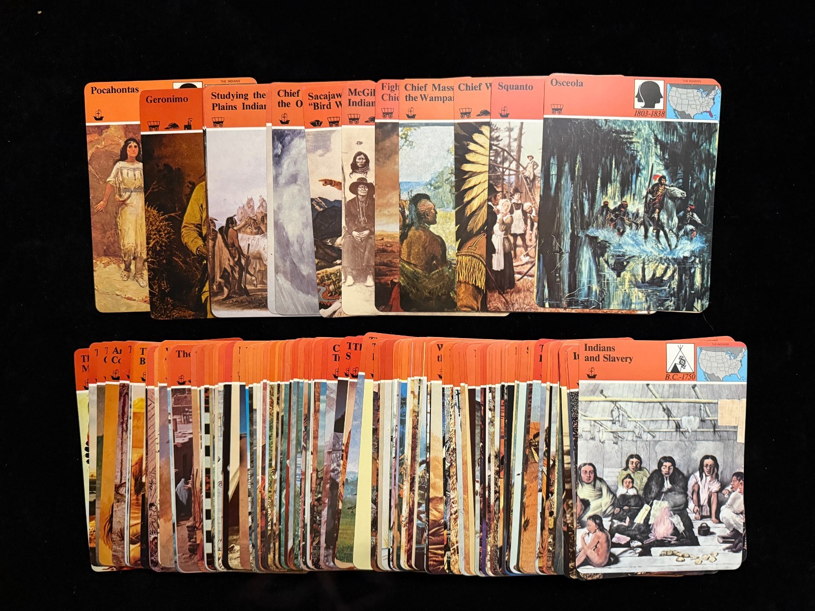 1979-81 Panarizon Story of America THE INDIANS complete card set (147) Rare