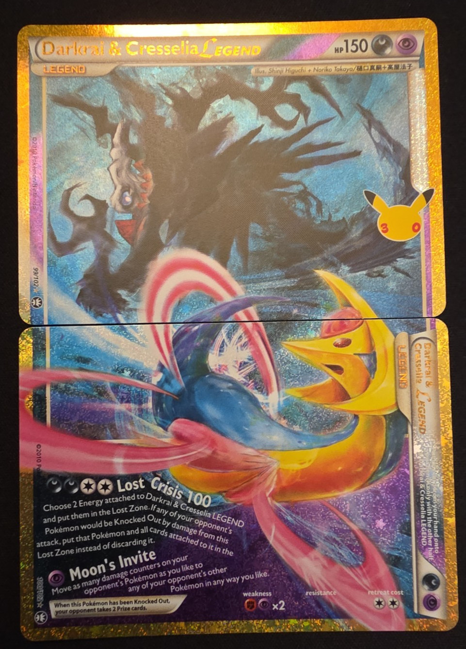 Pokemon darkrai and cresselia legend 30th anniversary Pokemon darkrai and cresselia legend 30th anniversary