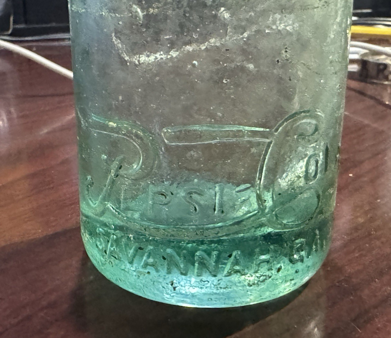 1903-1909 Vintage Pepsi Cola Bottle Green Glass - Savannah, GA -SHIPS4FREE2US