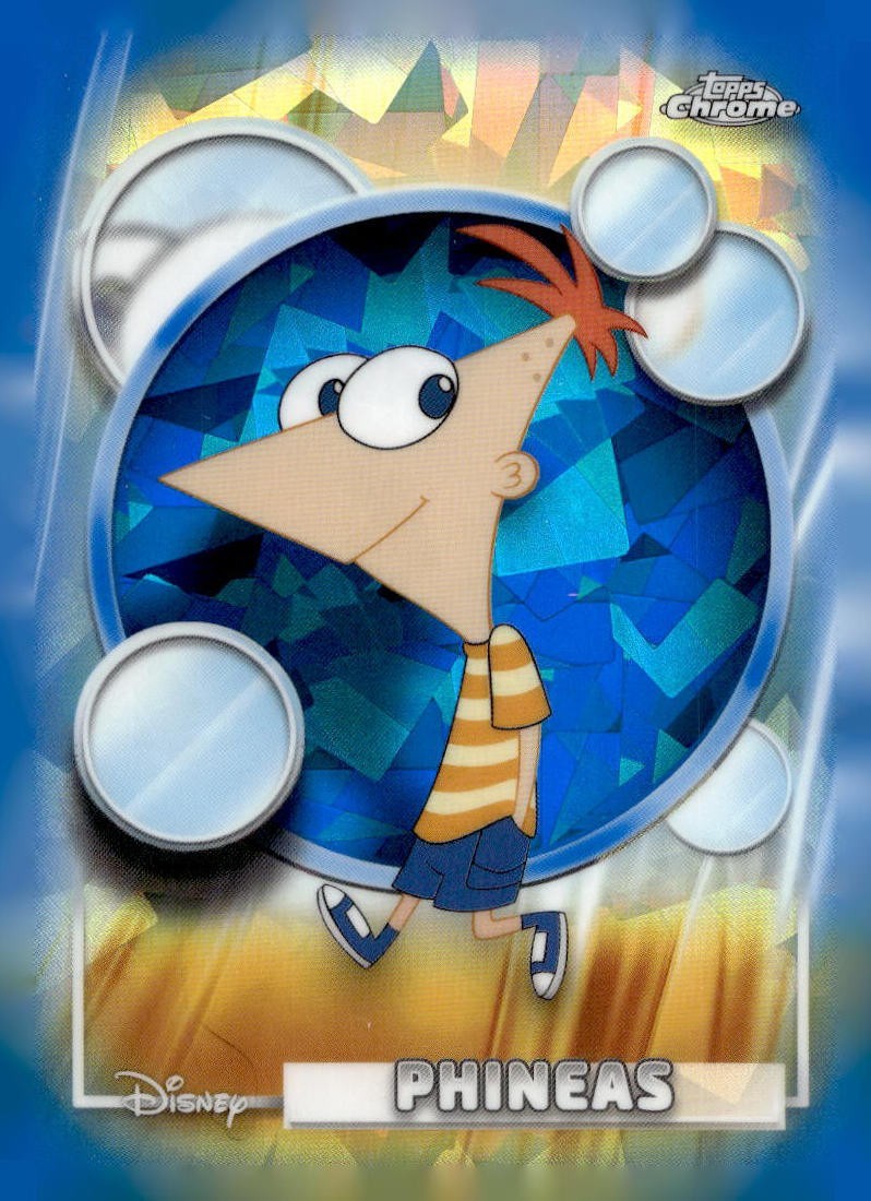 2026 Disney Topps Chrome Sapphire Phineas #115