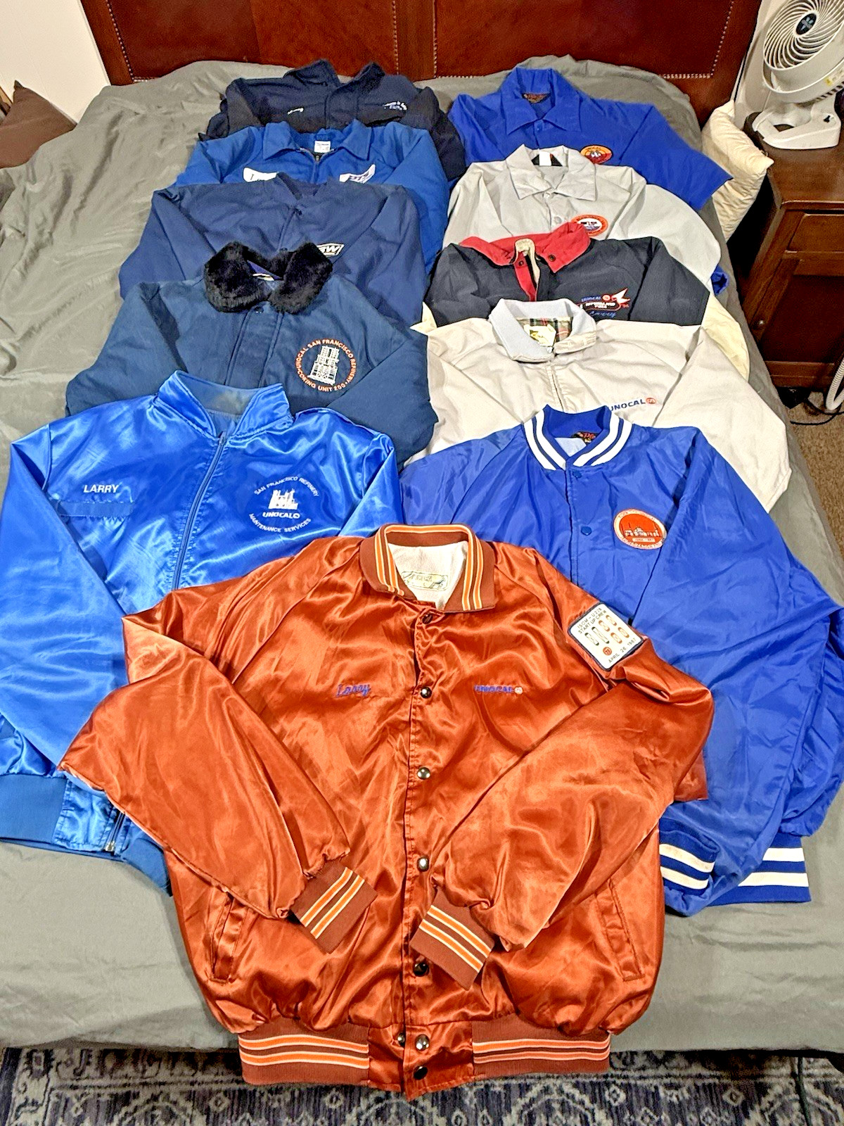 11 Lot Vintage Jackets Unocal 76 San Francisco Refinery Oil Gas Petroleum Larry 11 Lot Vintage Jackets Unocal 76 San Francisco Refinery Oil Gas Petroleum Larry