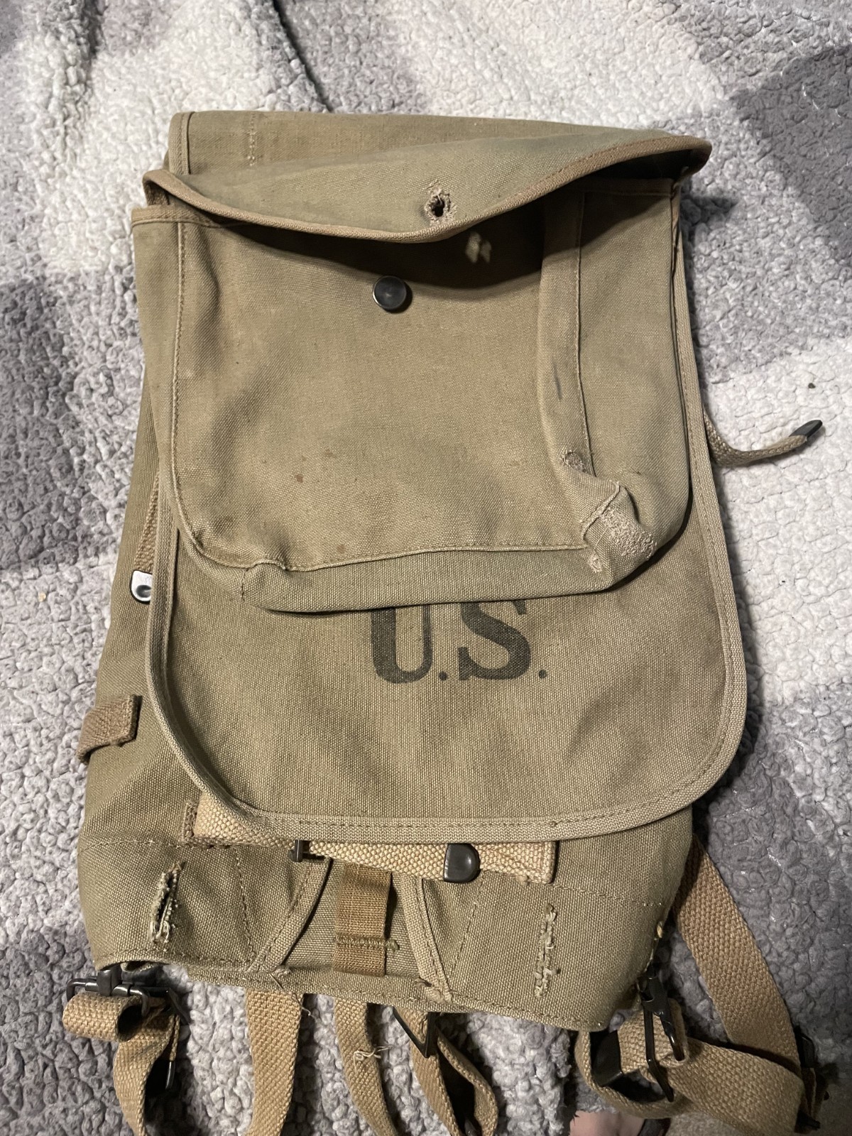 Near Mint Condition WWI US M1910 Haversack WW1 US Army Military Near Mint Condition WWI US M1910 Haversack WW1 US Army Military