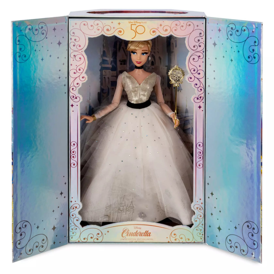 Walt Disney World 50th Anniv. Cinderella Doll (17”, Limited Edition) — In Hand