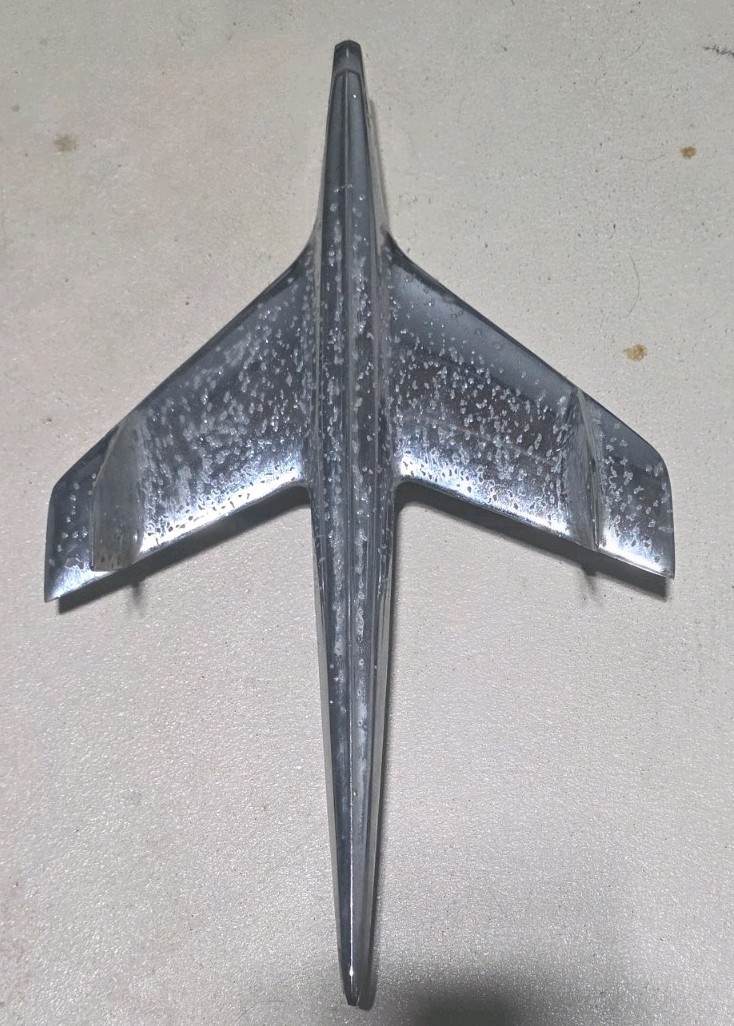 Vintage OEM 1955 Chevrolet Hood Ornament Base Fuselage - Part # P- 3709686 Vintage OEM 1955 Chevrolet Hood Ornament Base Fuselage - Part # P- 3709686