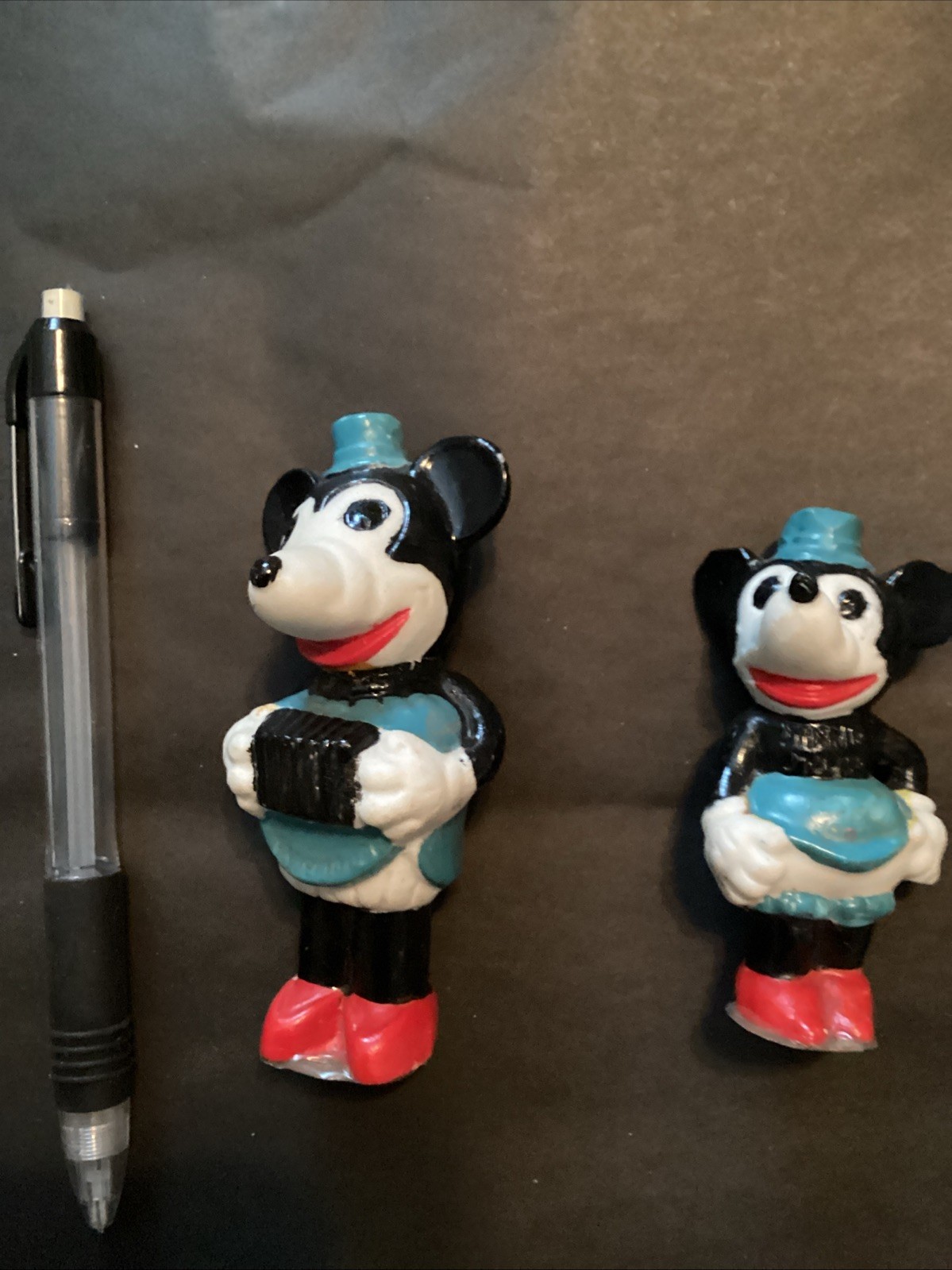 Rare Vintage 1930\'s Mickey and Minnie Bisque Porcelain  Marked Walt Disney