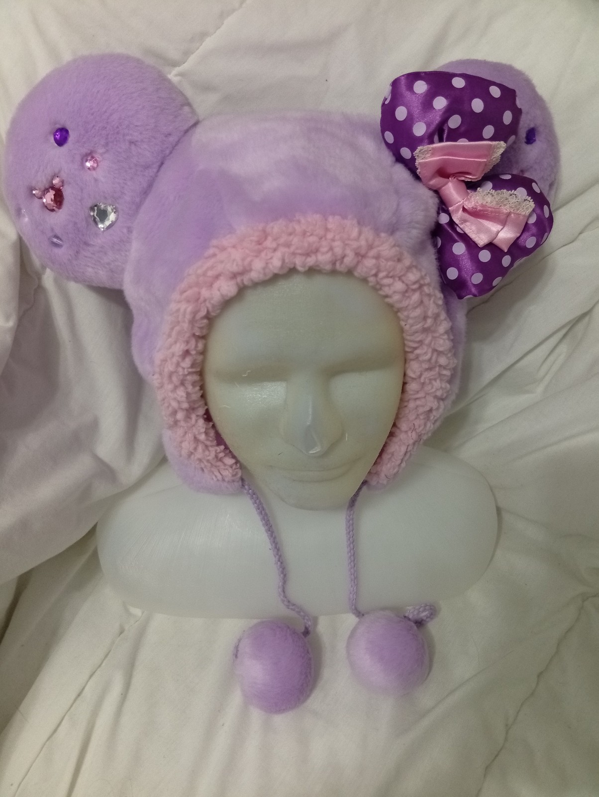 Tokyo Disney Resorts Purple Jeweled Fan Cap Tokyo Disney Resorts Purple Jeweled Fan Cap
