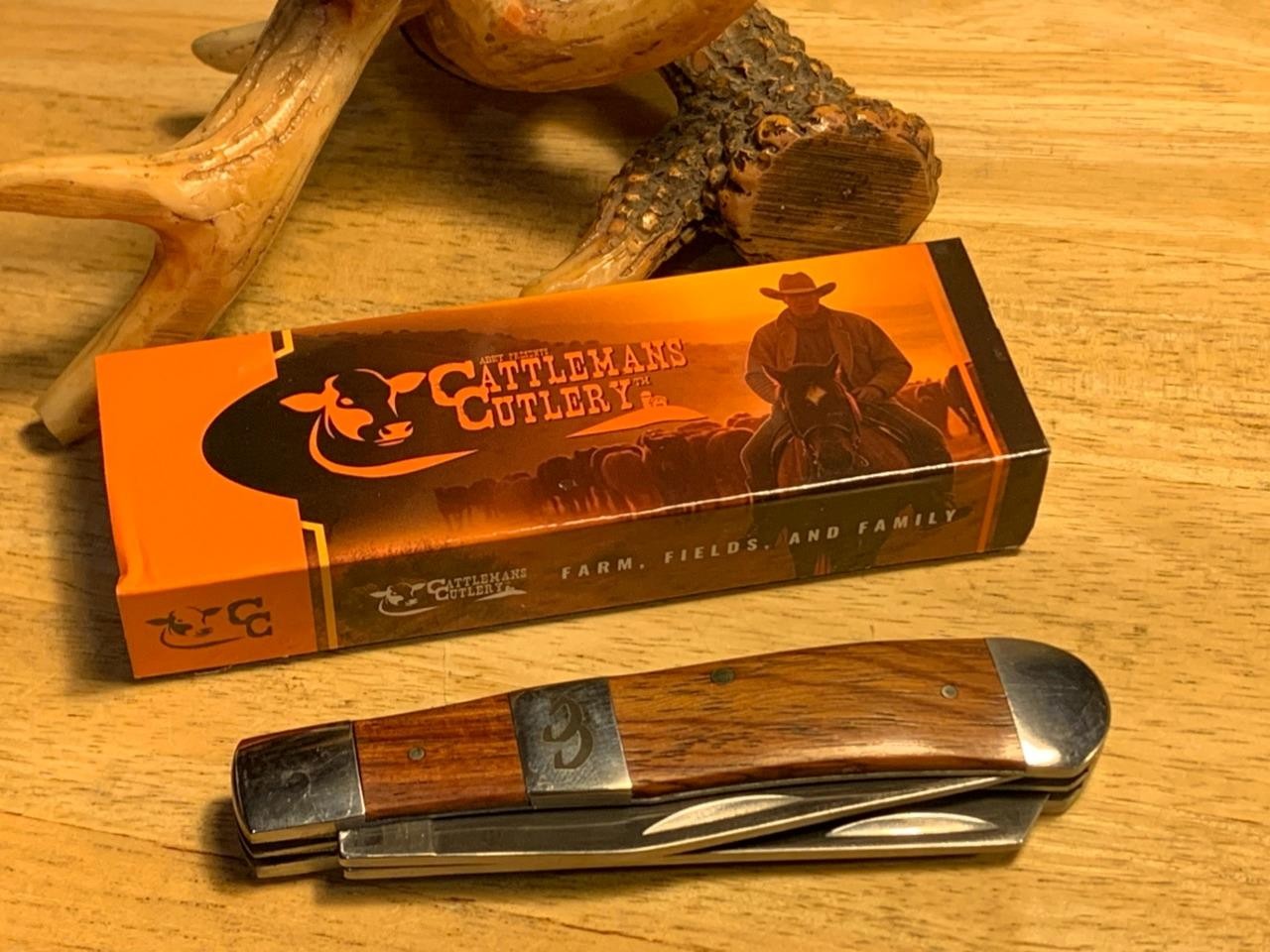 Cattleman's Cutlery Rosewood Trapper 4 1/8 Cattleman's Cutlery Rosewood Trapper 4 1/8
