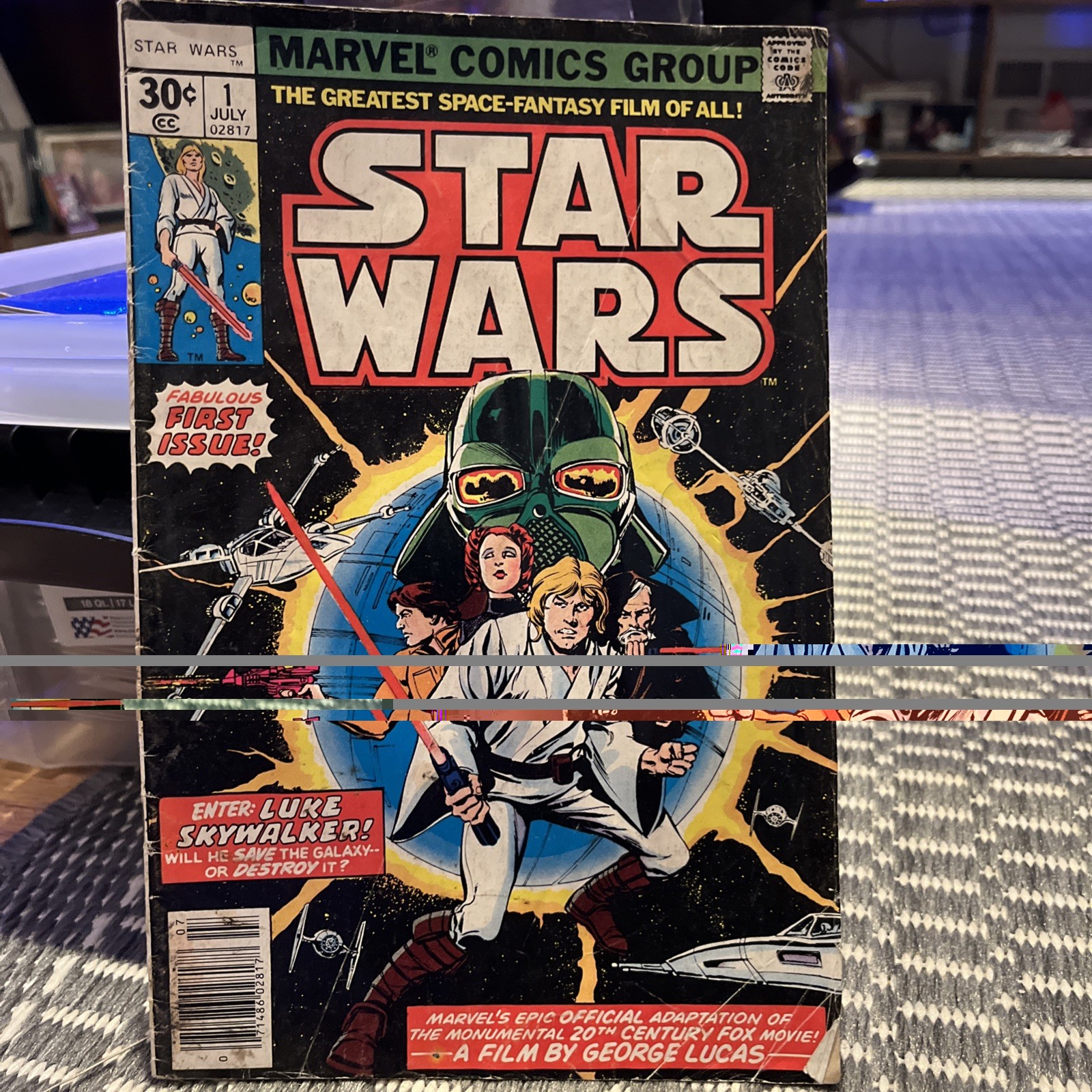 Marvel Comics 1977 Vintage Star Wars First Issue Bagged And Boarded Marvel Comics 1977 Vintage Star Wars First Issue Bagged And Boarded
