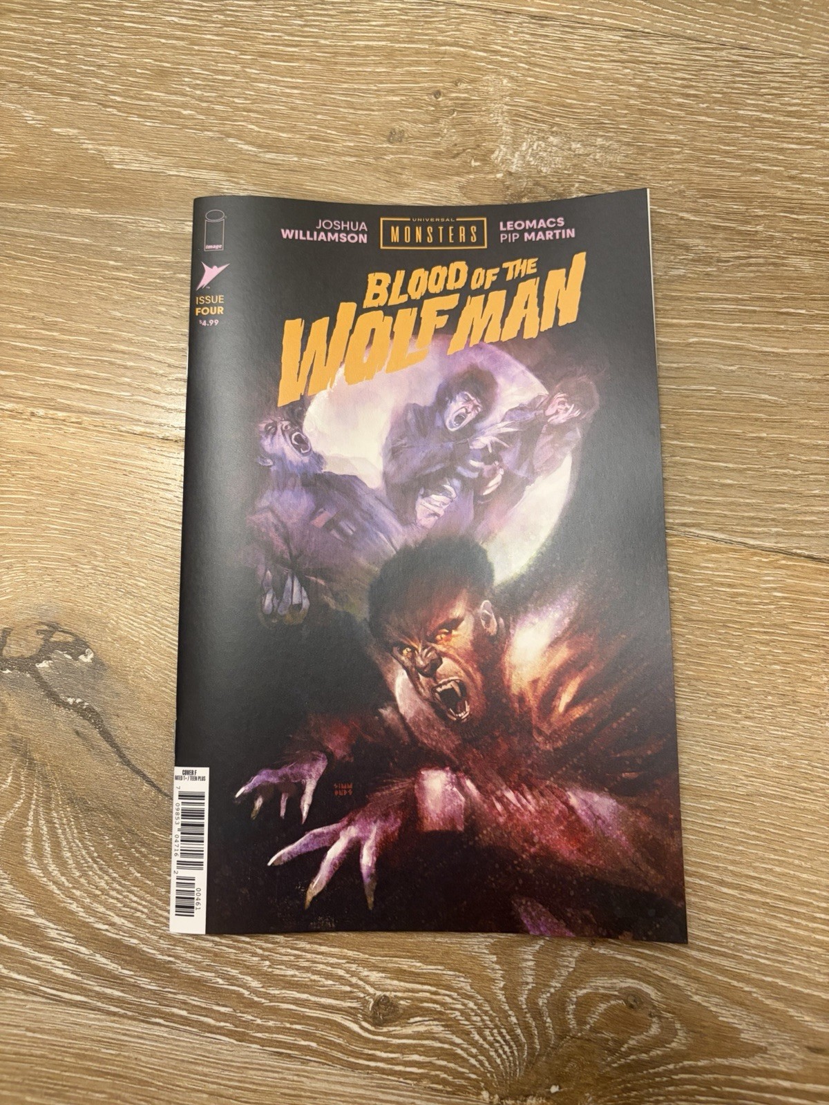 UNIVERSAL MONSTERS BLOOD OF THE WOLF MAN #4 1:75 INCENTIVE VARIANT SIMMONDS