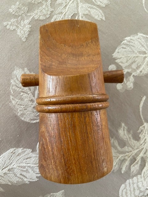 DANSK TEAK Flathead  Salt Shaker Pepper Mill Jen Quistgaard IHQ #834 MCM 70s-80s