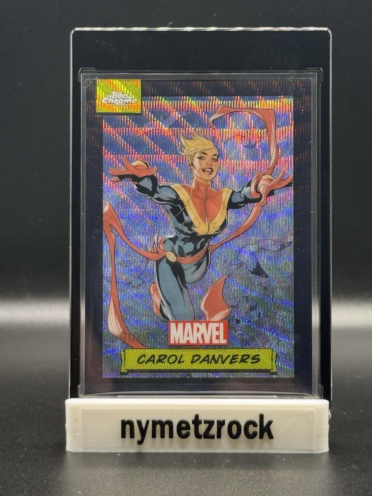 2024 Topps Chrome Marvel - Carol Danvers Black Wave 10 🔥🔥