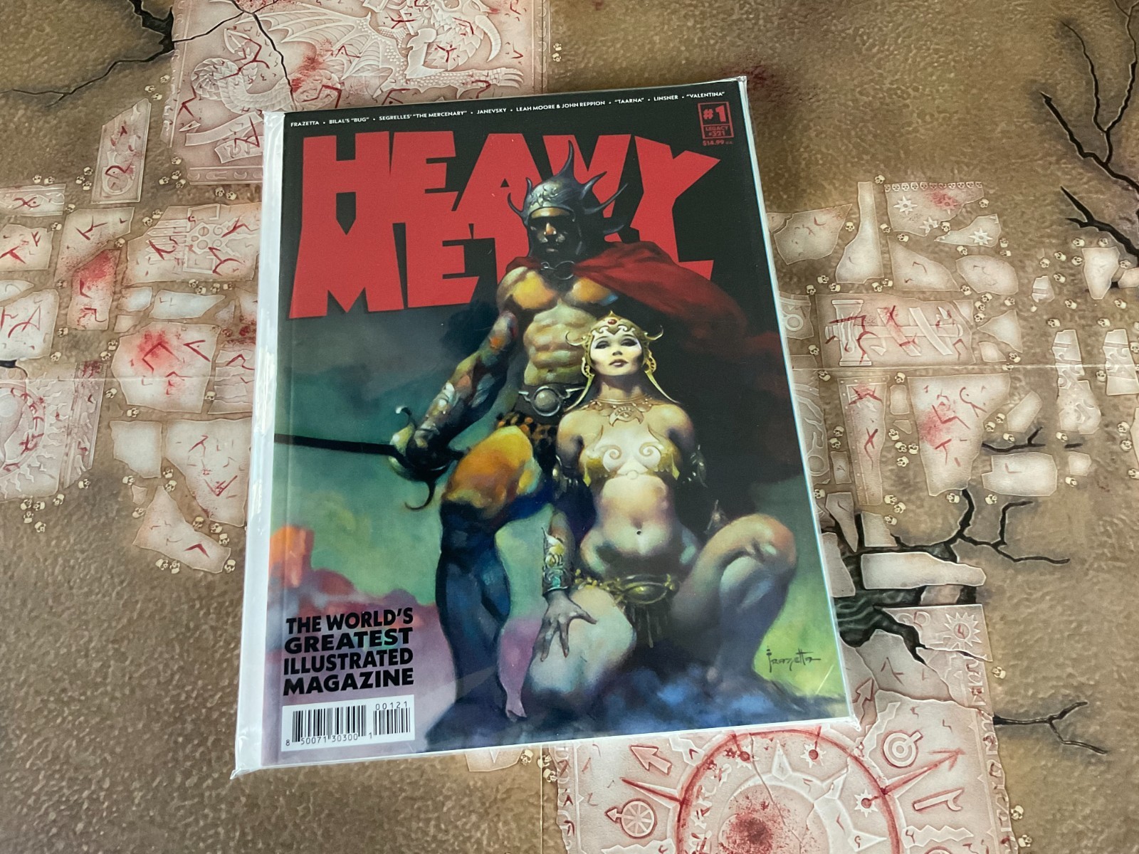 Heavy Metal Magazine #001 (#321) Limited Frank Frazetta  Variant Kickstarter